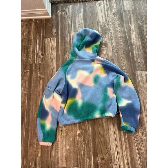 Outdoor Voices Primo Fleece Pullover in Multi Blue Lava Size XS - Picture 4 of 5